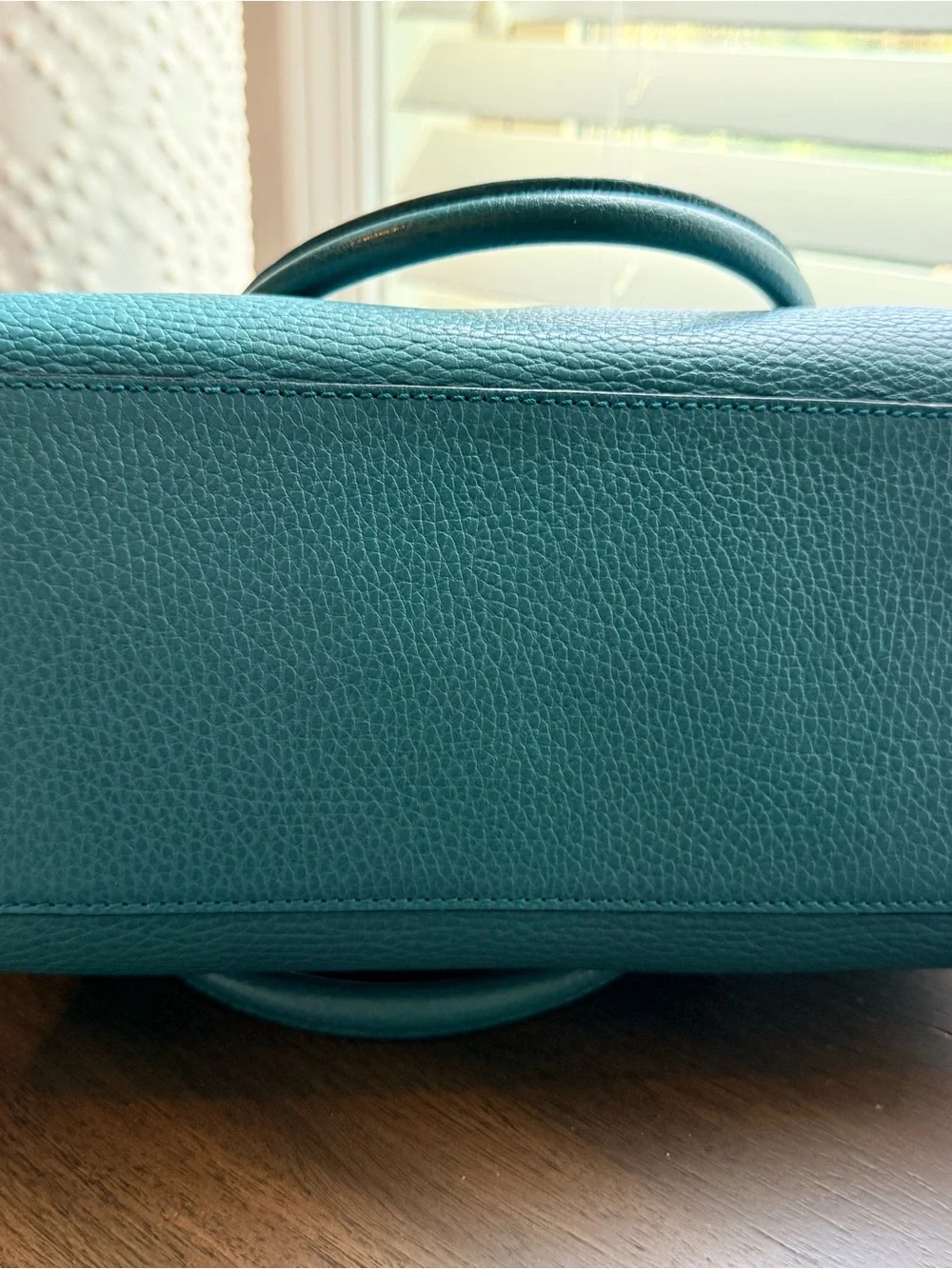 Gucci Pebbled Leather Medium Top Handle and crossbody-Entrupy Cerrtification